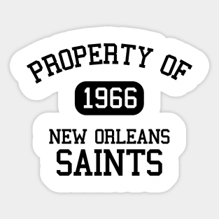 Property of New Orleans Saints Sticker